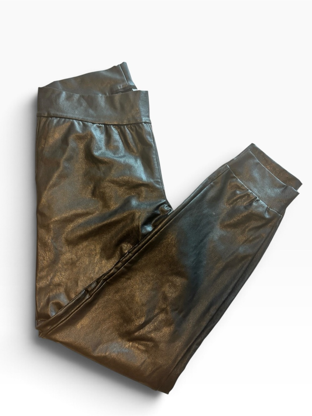 Commando Ladies Faux Leather Leggings - Black